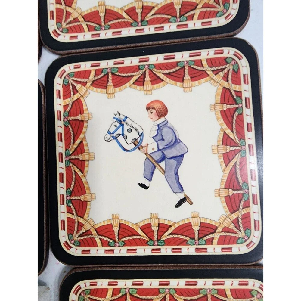 Pimpernel England Christmas Nutcracker Cork Bottom Set Of 5